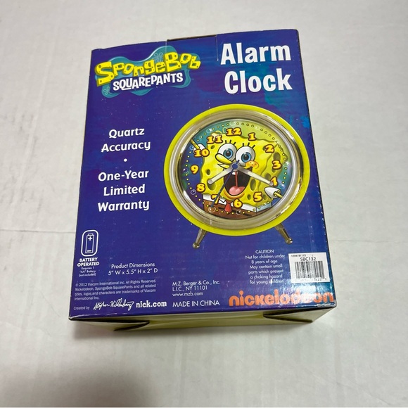 2012 Nickelodeon SpongeBob Squarepants Alarm Clock - Picture 7 of 8